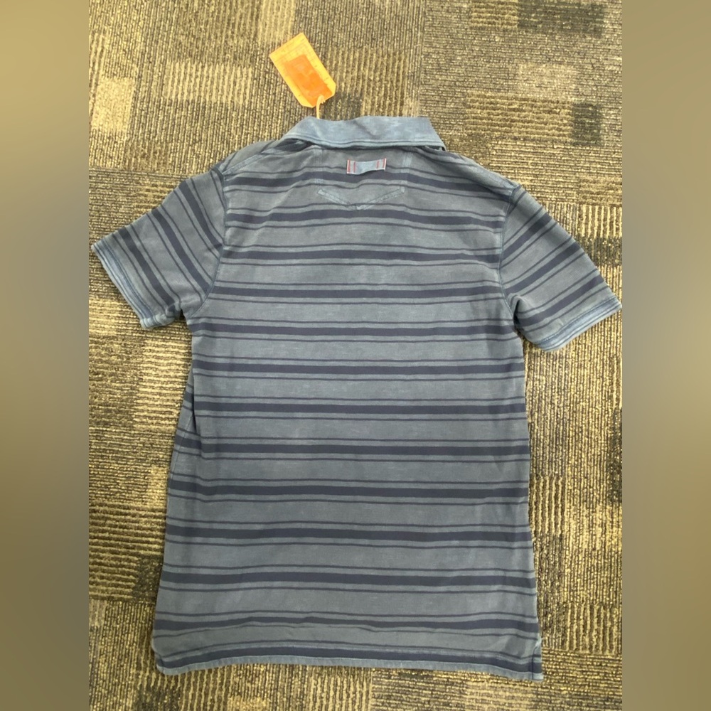 Fat Face Harris Blue Striped Polo Shirt (M) NWT - Picture 4 of 7